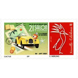 Nouvelle-Caledonie - 1407A Autoadhésif « Salon des Collectionneurs Noumea - Cagou Rouge »