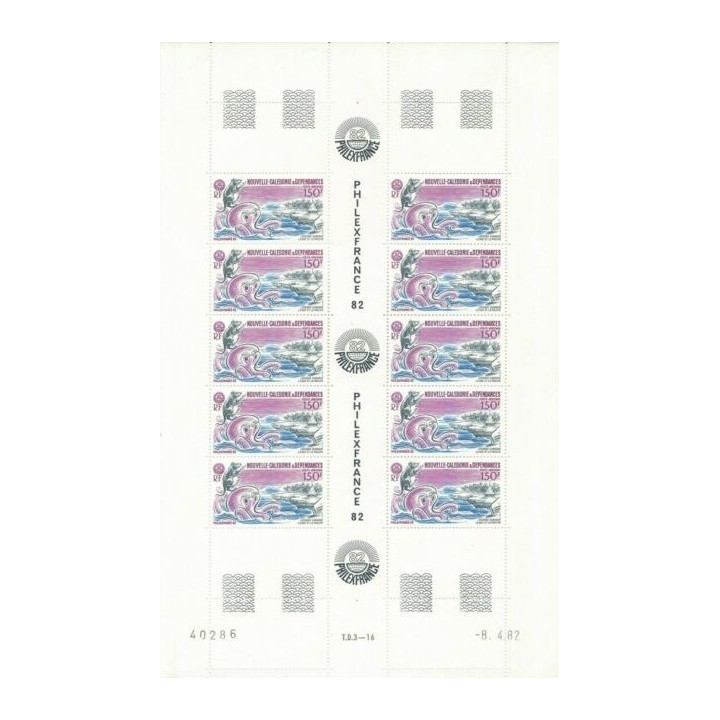 Nouvelle-Caledonie - Poste Aérienne 224 - Feuille