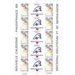 Nouvelle-Caledonie - Poste Aérienne 262 - Feuille