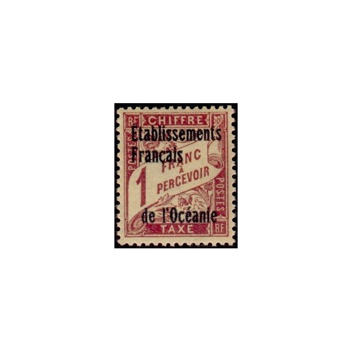 Oceanie - Taxe 07