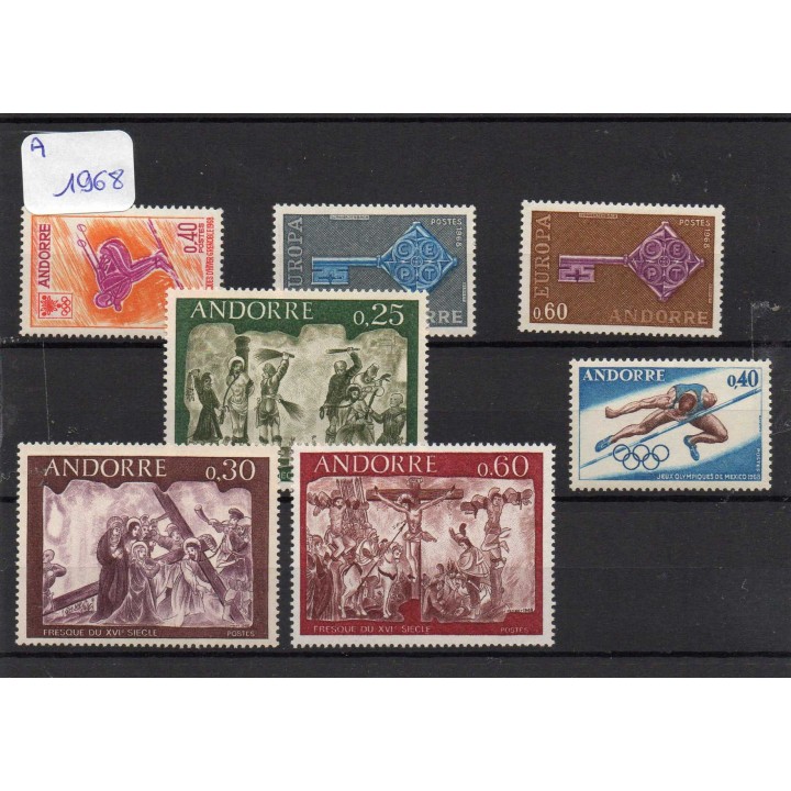 Andorre Francais - Année Complète 1968