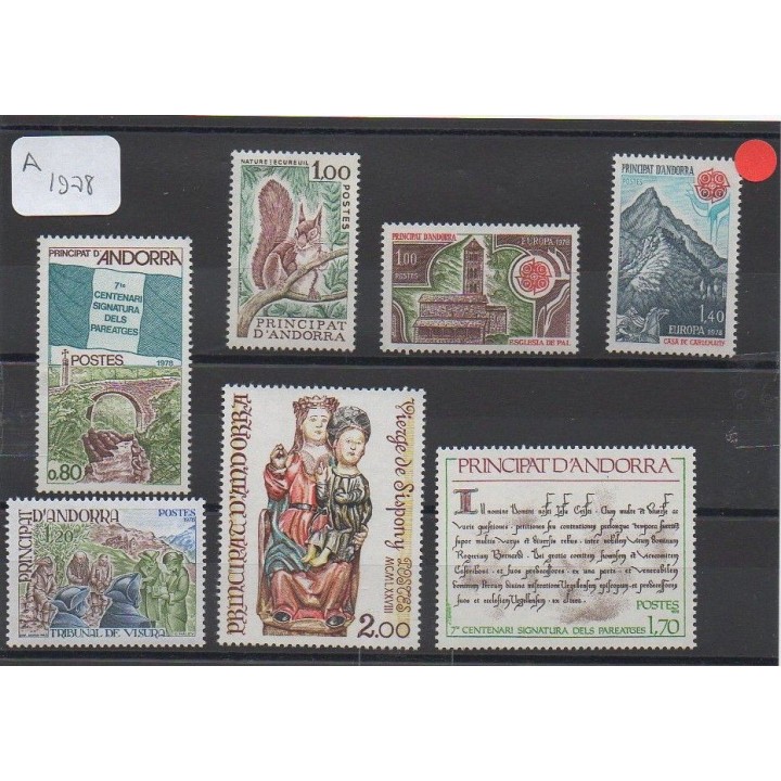 Andorre Francais - Année Complète 1978