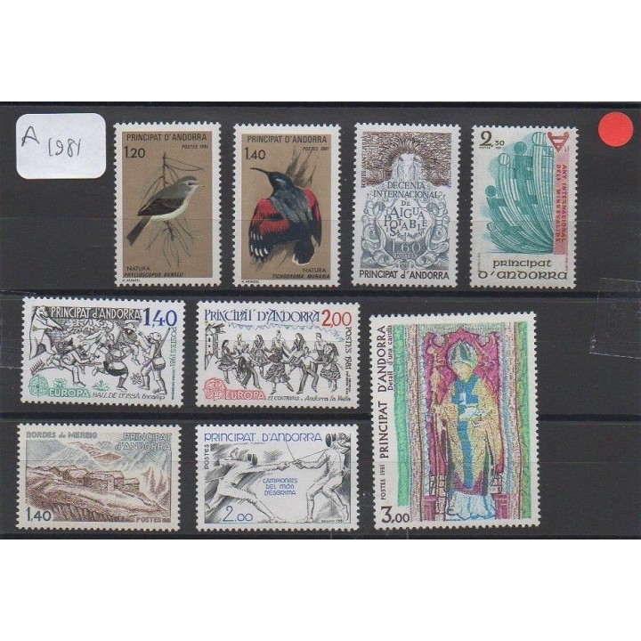 Andorre Francais - Année Complète 1981