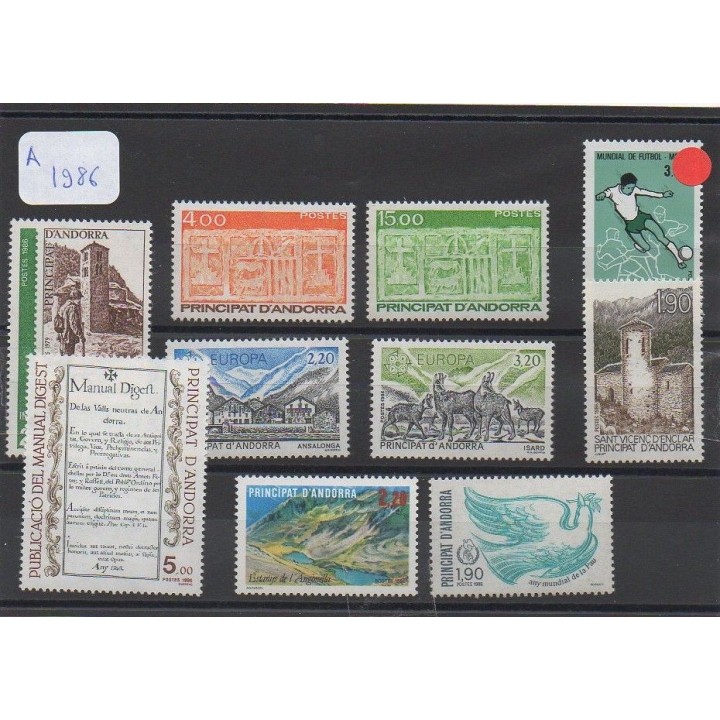 Andorre Francais - Année Complète 1986