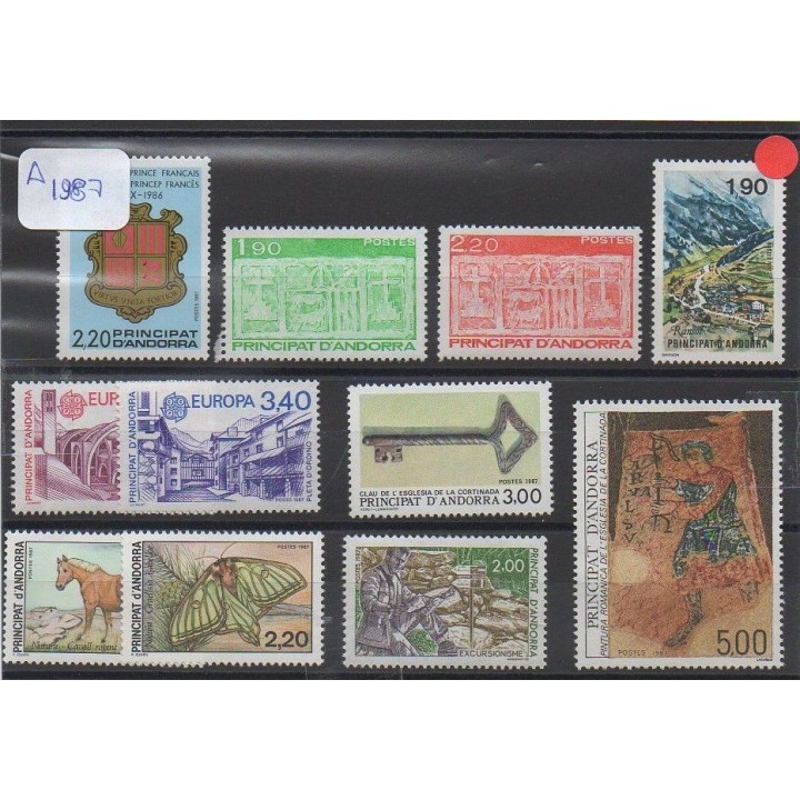 Andorre Francais - Année Complète 1987