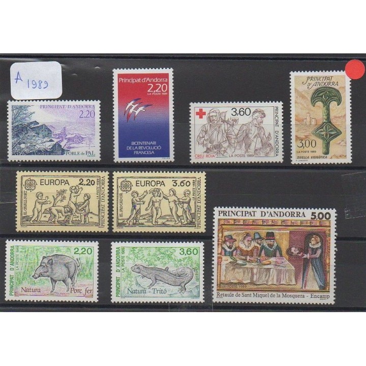 Andorre Francais - Année Complète 1989