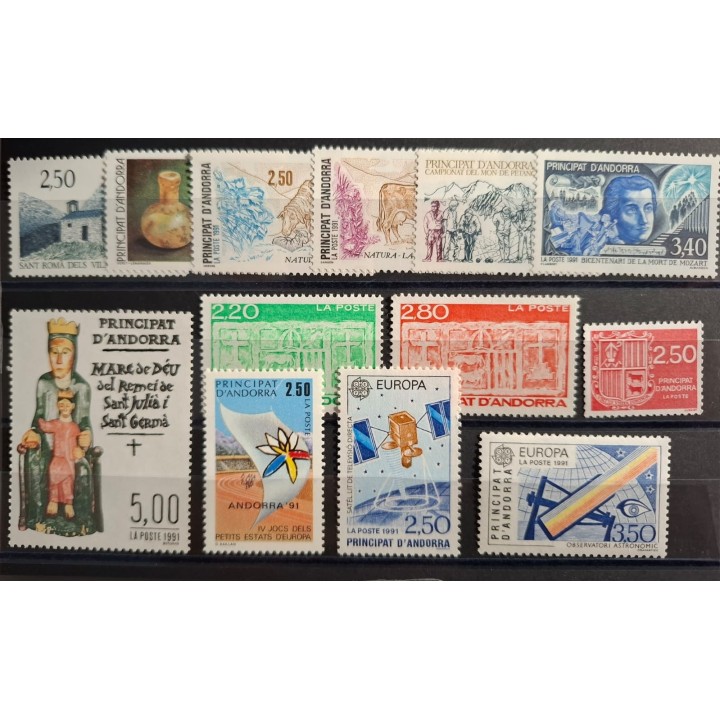 Andorre Francais - Année Complète 1991