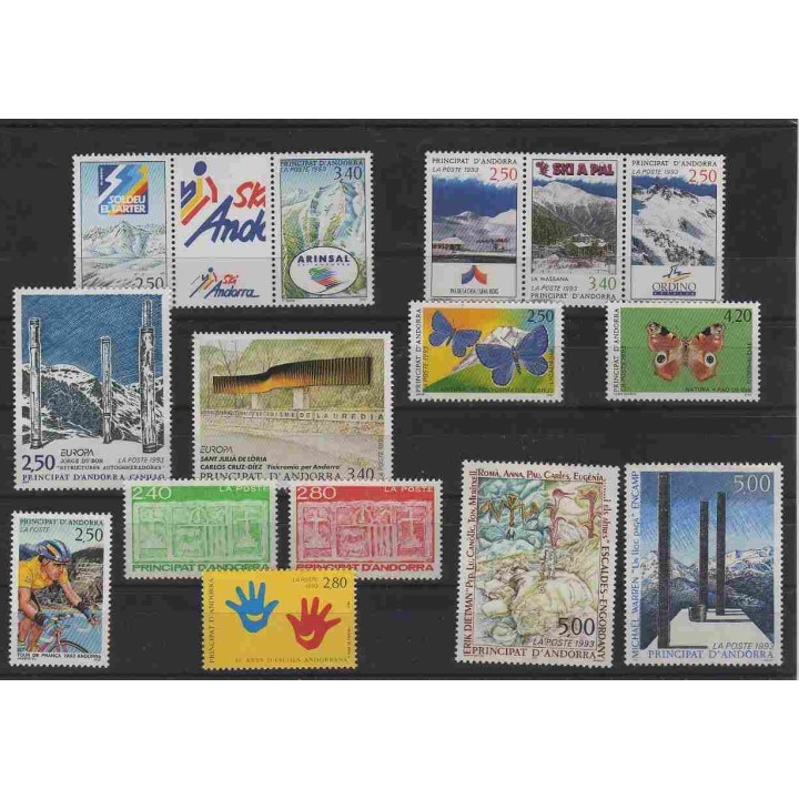 Andorre Francais - Année Complète 1993