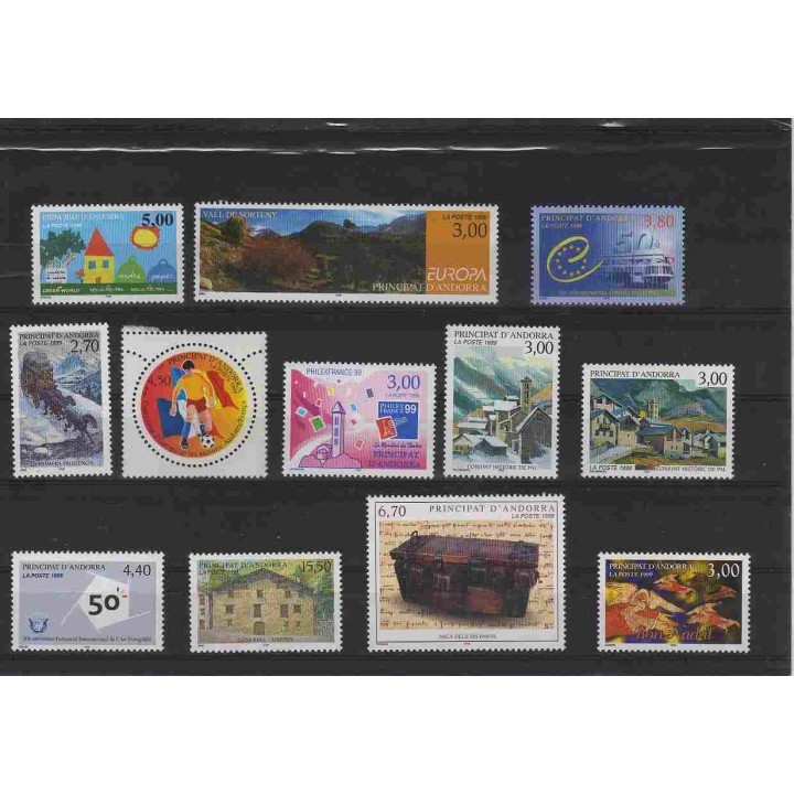 Andorre Francais - Année Complète 1999