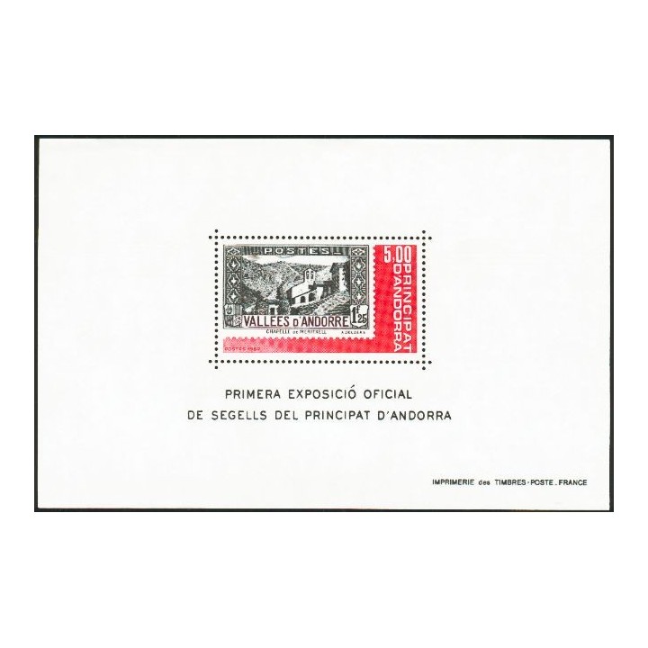 Andorre Francais - Bloc Feuillet 1