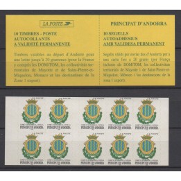 Andorre Francais - Carnet 10