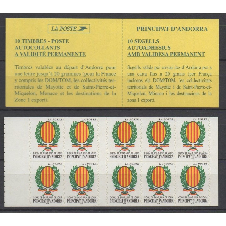 Andorre Francais - Carnet 11