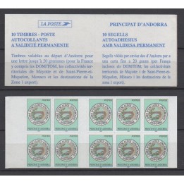 Andorre Francais - Carnet 12