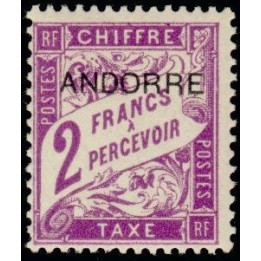 Andorre Francais - Taxe 07