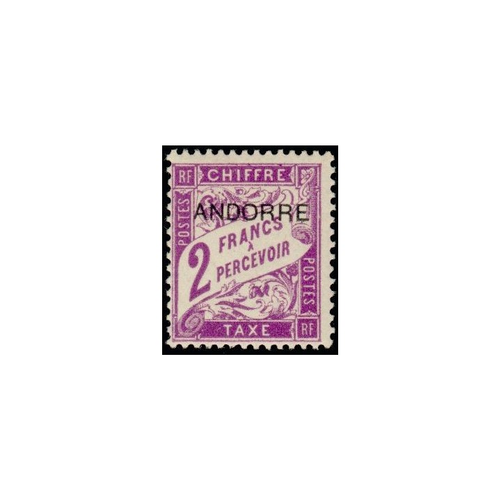 Andorre Francais - Taxe 07