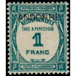 Andorre Francais - Taxe 12