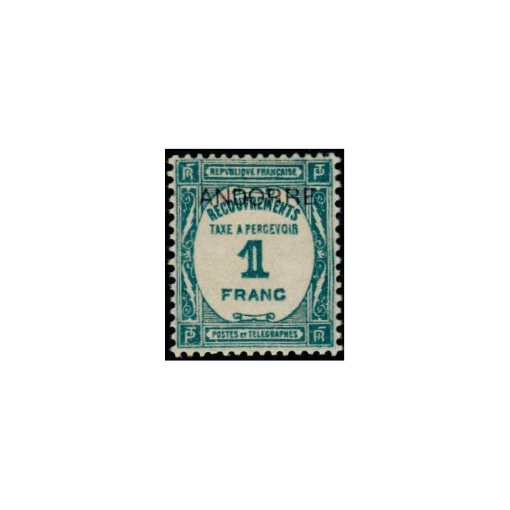 Andorre Francais - Taxe 12