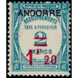 Andorre Francais - Taxe 13