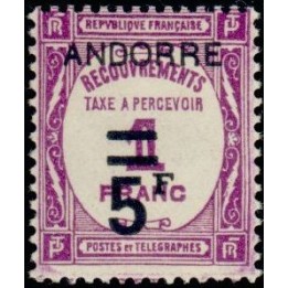 Andorre Francais - Taxe 15