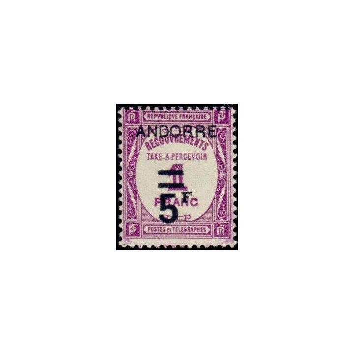 Andorre Francais - Taxe 15