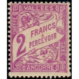 Andorre Francais - Taxe 19