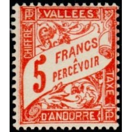 Andorre Francais - Taxe 20