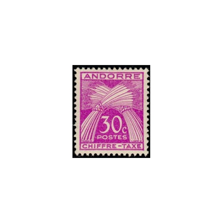 Andorre Francais - Taxe 22