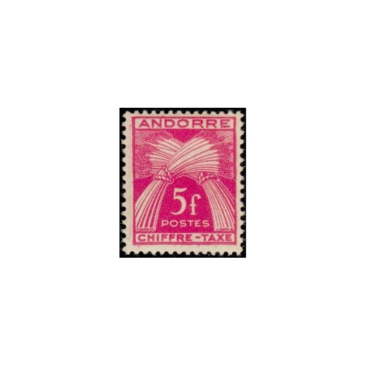 Andorre Francais - Taxe 29