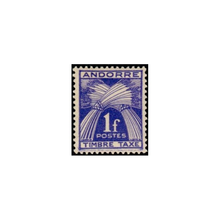 Andorre Francais - Taxe 33