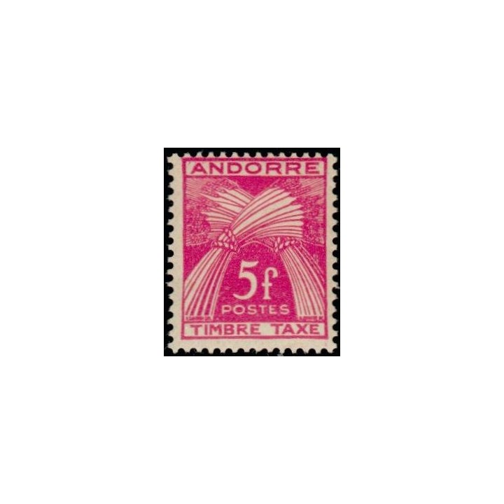 Andorre Francais - Taxe 37