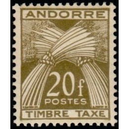 Andorre Francais - Taxe 39