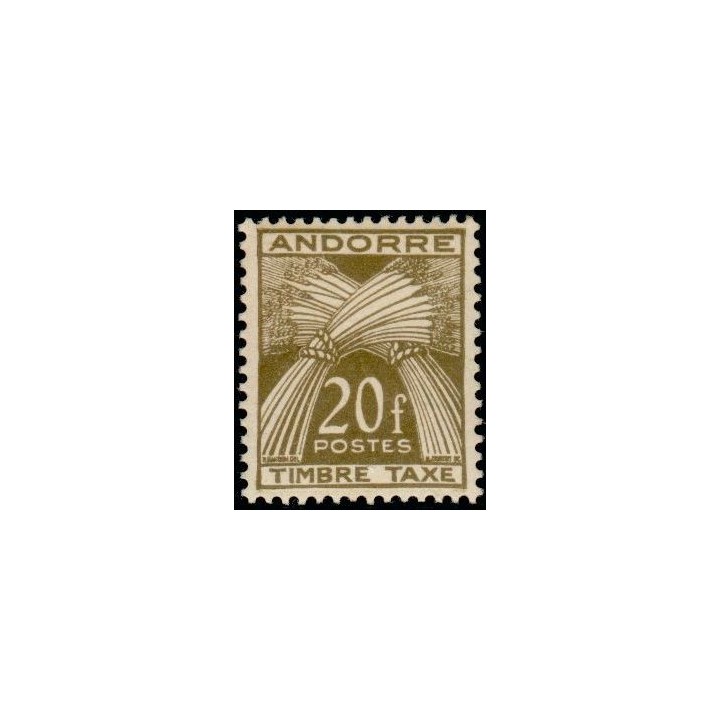 Andorre Francais - Taxe 39