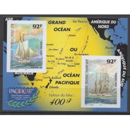 Timbre de collection Polynesie Francaise - Bloc Feuillet 22a Non Dentelé