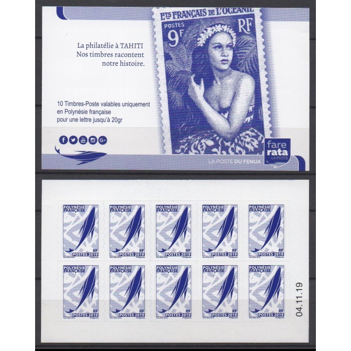 Polynesie Francaise - Carnet 1233A-C2 Date 2019/11/04